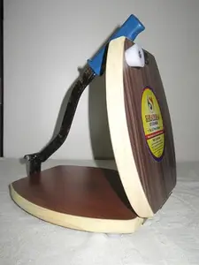 SHRADDHA KITCHENWARE Wooden Roti Maker Press Machine With Handle for Kitchen Plywood Manual Chapati Maker Indian Poori Papad Khakhra Making Machine (Monolith (akhand), Thin)