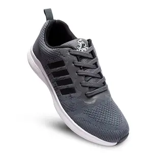 GO RIDE Foster Grey Sports Running Shoes for Men (Size 9 UK/Ind)