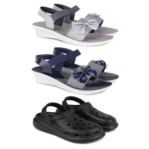 Women's Comfortable Sandal,Casual Lightweight Sandal for Everyday Wear | TBS-(3-COMBO)-1971-1972-O23-7-EURO-38