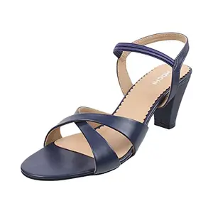Mochi Womens Synthetic Blue Sandals (Size (3 UK (36 EU))