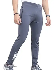FITINC Men's Gym & Yoga Wear Stretchable Trackpant with Two Zipper Pockets