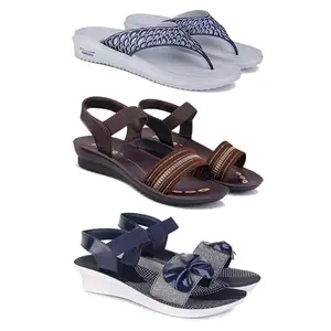 Women's Comfortable Sandal,Casual Lightweight Sandal for Everyday Wear | TBS-(3-COMBO)-1887-1933-1972-7-EURO-38