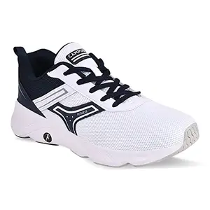 Campus Men's Hurricane WHT/Navy Running Shoes - 9UK/India 6G-842