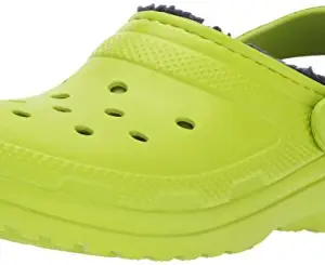 Crocs Unisex-Adult Classic Lined Clog,8 UK,Green,8 UK Men/ 9 UK Women (M9W11)