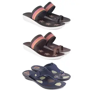 Women's Sandals | Lightweight Wear| Stylish & Easy to Wear For Women'S PCV-SAN-(COMBO-3)-1992-1990-1973-5