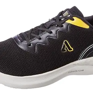 Aqualite Men Jacob Shoes, Black/Mustard, 10 UK/India