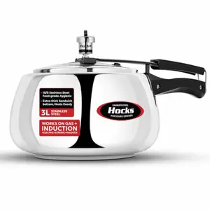 Hocks Curve Stainless Steel Induction Base Pressure Cooker