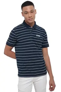 Allen Solly Men's Regular Fit T-Shirt (ALKPARGF343676_Navy