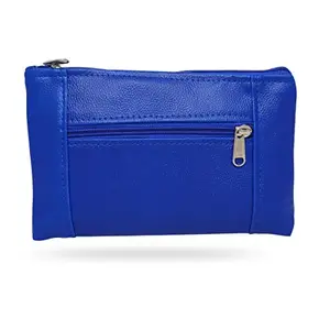 Beanskart Zipper Purse for Ladies | Womens Wallet | Ladies Leather Wallet |Pouches for Multipurpose use | Money Wallet (Blue)