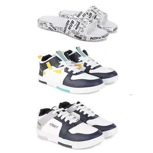 DRACKFOOT Men's Sports Shoes | Lightweight Stylish & Easy to Wear for Men'sGR-SPO-(3-Combo)-3104-1074-1075-6 Multicolor