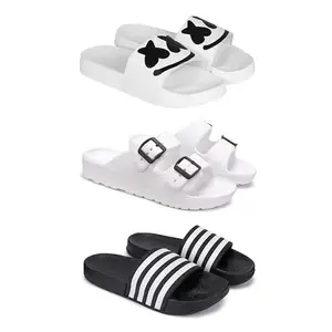 DRACKFOOT Men's Sandals | Lightweight Wear| Stylish & Easy to Wear For Men'S GR-San-(3-COMBO)-3030-3113-3024-10