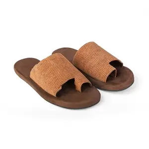 Brown Cloak Corduroy Slides for MenPremium and LuxuryCushioned