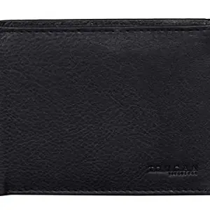 Toucan Lifestyle Men's RFID Blocking Bifold Geniune Leather Wallet Black