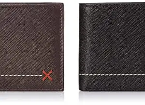 Tamanna Men Black, Brown Genuine Leather Wallet (7 Card Slots) (LWM49_06)