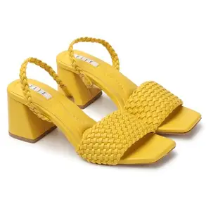 Elle Women Sandal,Yellow,UK-7