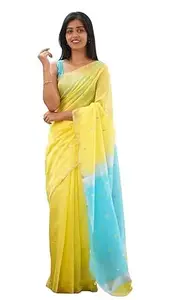Orbexa Soft Cotton Saree for Women with 0.8 Meter Blouse Piece – 5.5 Meter Comfortable Traditional Ethnic Saree for Wedding, Festival, Party & Daily
