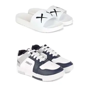 DRACKFOOT Men's Stylish Casual Shoes | Comfortable & Trendy Daily WearPremium Casual Shoes for MenGRT-SPO-(2-Combo)-3029-1075-6 Multicolor