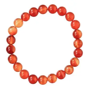 cHumanPro Carnelian Bracelet for Women Men's Gifts - Protection Healing Crystal Bracelet - 8mm Gemstone Beaded Adjustable