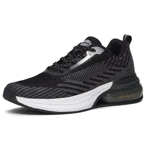 Campus Men's Summit Running Shoes BLK/Silver - 8UK/India