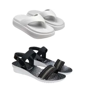 ZENWEAR Soft Classic Casual wear with Ultra Soft Flexibility Technology Sandal for Women's -6108-1931 Multicolor