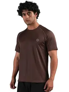 CHKOKKO Gym T Shirts for Men Workout Activewear Solid Quick Dry Sports Tshirt for man Breathable Lightweight Half Sleeve Regular Fit Round Neck Running Boys T Shirt