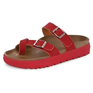 Centrino Women’s Berkin-Style Slip-On Sandals | Open Toe Design | Soft PU Footbed | Lightweight & Comfortable | Arch Support | On-Grip Sole | Casual Outdoor Wear (9228)