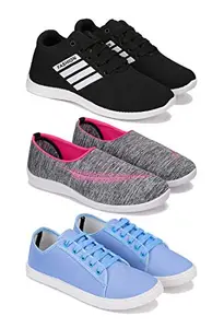 Bersache Sports Running Shoes for Women Combo(MR)-1708-1543-1252 (Multicolor Pack of 3)