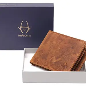 HideChief Premium Tan Genuine Leather Wallet for Men (HCW215_B)
