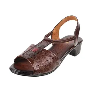 Mochi Womens Leather Rust Sandals (Size (7 UK (40 EU))