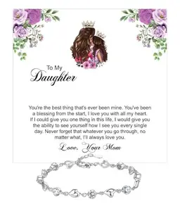 Bling Queen Personalized Jewellery Gift|My Greatest Blessing: A Mother’s Endless Love, Special Keepsake with a Sweet Note|Gift for Daughter|Birthday Surprise|Inspirational Graduation Present