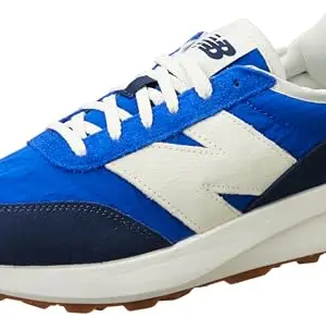 New Balance Unisex 370 Casual Shoe, Blue, 8.5
