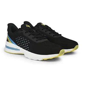 JQR AEROPLANE/BLK-YLO/7-Men's Sports Running Shoes