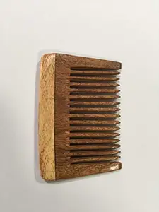 Soil And Earth SOIL AND EARTH Neem Wood Travel Comb (Brown, 11x6.51x1 cm)