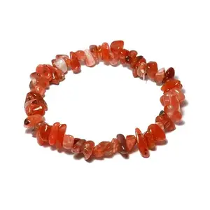 Red Carnelian 100% Natural Bracelet Gemstone Chips - Natural Crystals Bracelets - Chip Bracelets
