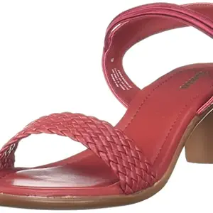 BATA womens DEVA SANDAL E Red Heeled Sandal - 5 UK (6615512)