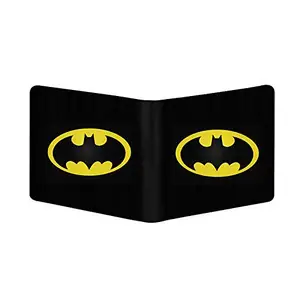 Bhavithram Products Batman Design Black Canvas, Artificial Leather Wallet-PID34366
