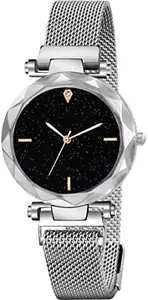 LAKSH Trendy Design Stylish Megnetic Belt Watches for Girls & Women (SR-719) AT-7191(Pack of-1)