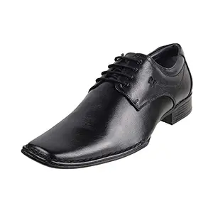 Metro Men's Leather Black Formal Stylish Lace-up Shoes UK/10 EU/44 (19-6507)