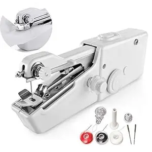 Cospex ( 7 YEARS REPLACEMENT WARRANTY ) Portable Handheld Electric Sewing Machine - Mini Stitch Cordless Fabric Clothes Sewing Tool Silai Machine