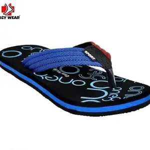Cozy Wear G-260 Blue Flip Flops for Men ? Classic Everyday TPR Slippers FOR SIZE - 8