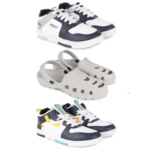 Men's Sports Shoes | Lightweight Stylish & Easy to Wear for Men'sGR-(3-Combo)-1075-3135-1074-8 Multicolor