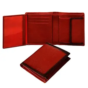 ABYS Genuine Leather Light Brown Bi-fold Wallet for Men,Slim Leather Credit Card Holder with Coin Pocket