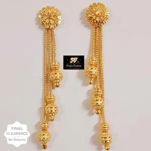 Prisha Fashion Sui Dhaga EarRing Sparkle Set More Qty for more type Brass Drops & Danglers ()_BZ_ERG3020VM