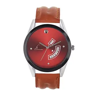 Jack Klein Red Dial Day and Date Working Multi Functional Wrist Watch