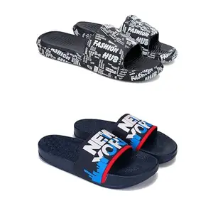 DRACKFOOT Men's Sandals | Lightweight Wear| Stylish & Easy to Wear For Men'S GR-SAN-(2-COMBO)-3103-1587-9