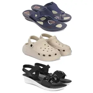 Women's Comfortable Sandal,Casual Lightweight Sandal for Everyday Wear | TBS-(3-COMBO)-1973-OO1-1969-6-EURO-37