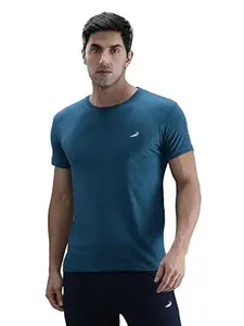 CROCODILE Men Solid Sport Fit T Shirt | Round Neck | Short Sleeve | Regular Length | Basic Casual Pull On Topwear