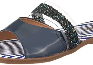 Flavia Women Blue Fashion Slippers-8 UK (40 EU) (9 US) (FL/247/BLU)