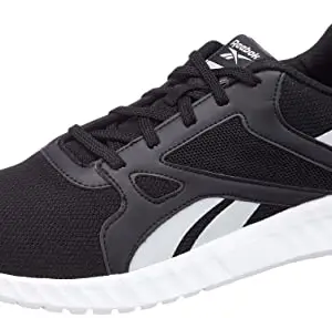 REEBOK Men Synthetic/Textile ROUT 2 M Running Shoes Black/LGH Solid Grey UK-10
