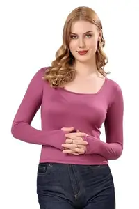 London Hills Full Sleeve t Shirt for Women | Stylish Solid T-Shirt | Woman Tshirts Full Sleeves top Onion